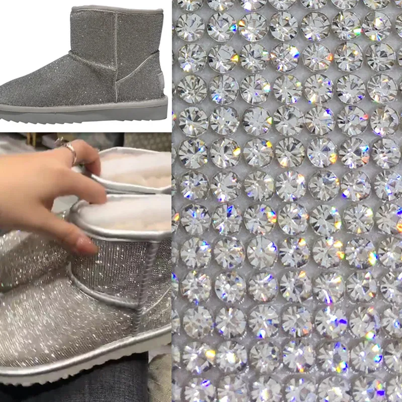 Whole piece 24*40CM ! Snow boots sticky diamond material Flash drill DIY accessories with adhesive can be cut and pasted at will
Whole piece 24*40CM ! Snow boots sticky diamond material Flash drill DIY accessories with adhesive can be cut and pasted at will