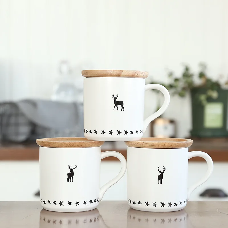 New elk pattern mug, wooden Mugs cover ceramic student cup coffee cups Milk Juice Lemon cup Home Office Drinkware 350ml
New elk pattern mug, wooden Mugs cover ceramic student cup coffee cups Milk Juice Lemon cup Home Office Drinkware 350ml