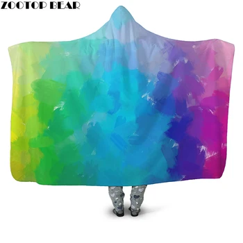 Colorful Waterink 3D Printed Plush Hooded Blanket for Adults Children Warm Wearable Fleece Throw Blanket Home Office Washable
Colorful Waterink 3D Printed Plush Hooded Blanket for Adults Children Warm Wearable Fleece Throw Blanket Home Office Washable