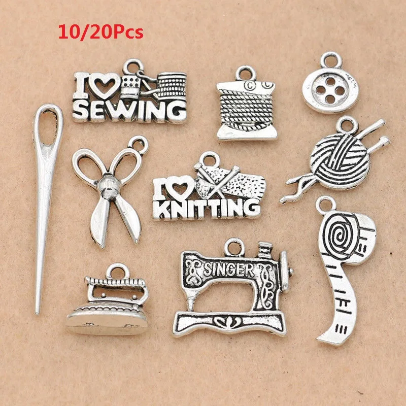10/20Pcs Mixed Tibetan Silver Plated Sewing Needle Charms Pendants Jewelry Making Bracelet Accessories Diy Crafts Handmade 
10/20Pcs Mixed Tibetan Silver Plated Sewing Needle Charms Pendants Jewelry Making Bracelet Accessories Diy Crafts Handmade