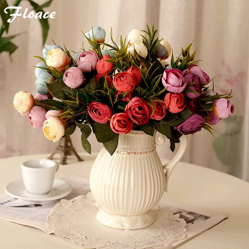Floace 1pcs Fashion tea rose camelias rose flower artificial flower silk flower dried flowers dining table
Floace 1pcs Fashion tea rose camelias rose flower artificial flower silk flower dried flowers dining table