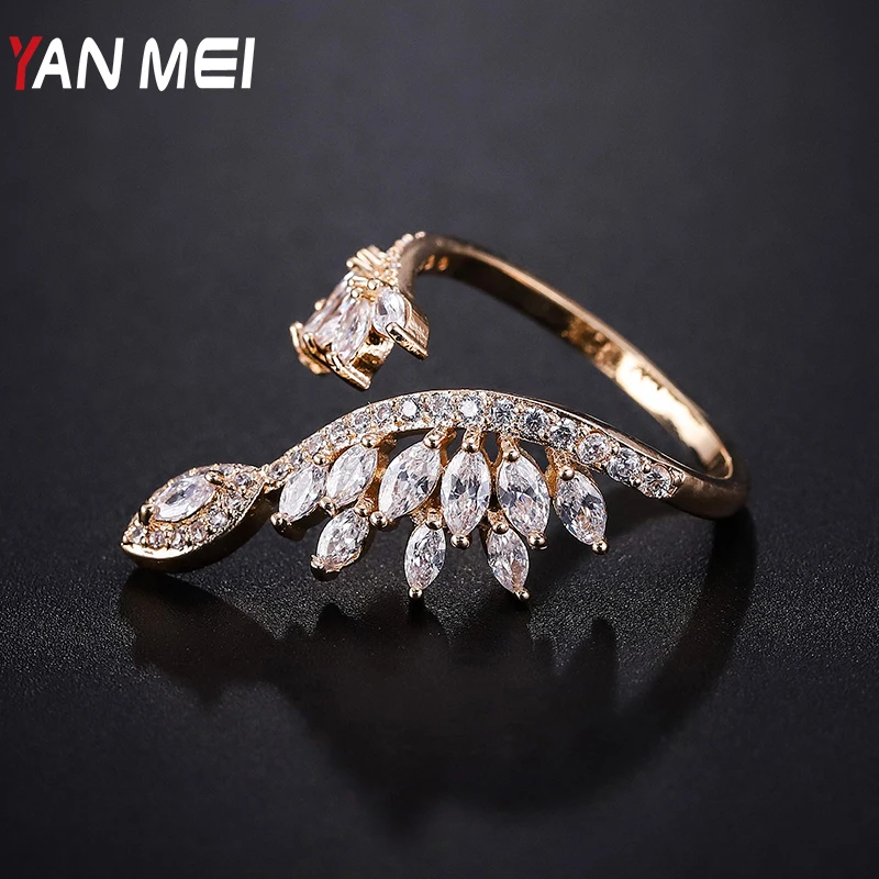 YANMEI Rhinestone Adjustable Rings For Women Opening Finger Ring Luxury Anneau Anillo Fashion Accessories YMJ1837
YANMEI Rhinestone Adjustable Rings For Women Opening Finger Ring Luxury Anneau Anillo Fashion Accessories YMJ1837