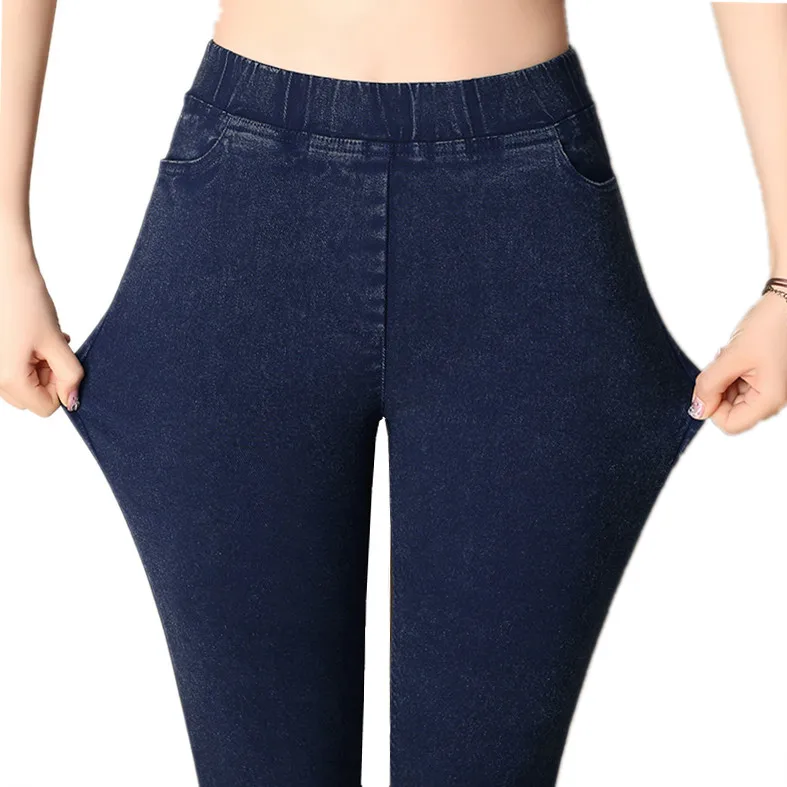Plus Size 6XL 5XL 4XL Women Skinny Jeans Faux Denim Stretch Elastic Waist Full Length Casual Pants Trousers Female Gray Blue
Plus Size 6XL 5XL 4XL Women Skinny Jeans Faux Denim Stretch Elastic Waist Full Length Casual Pants Trousers Female Gray Blue