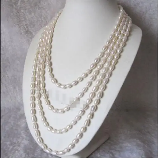 Hot sale new Style >>>>>Long 100" 7-8mm White Freshwater Cultured Rice Pearl Necklace
Hot sale new Style >>>>>Long 100" 7-8mm White Freshwater Cultured Rice Pearl Necklace