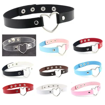 10 pcs Charm female chokerTrendy Stainless Steel Heart Chokers Necklaces Colorful Leather Buckle Jewelry for Women maxi colar
10 pcs Charm female chokerTrendy Stainless Steel Heart Chokers Necklaces Colorful Leather Buckle Jewelry for Women maxi colar