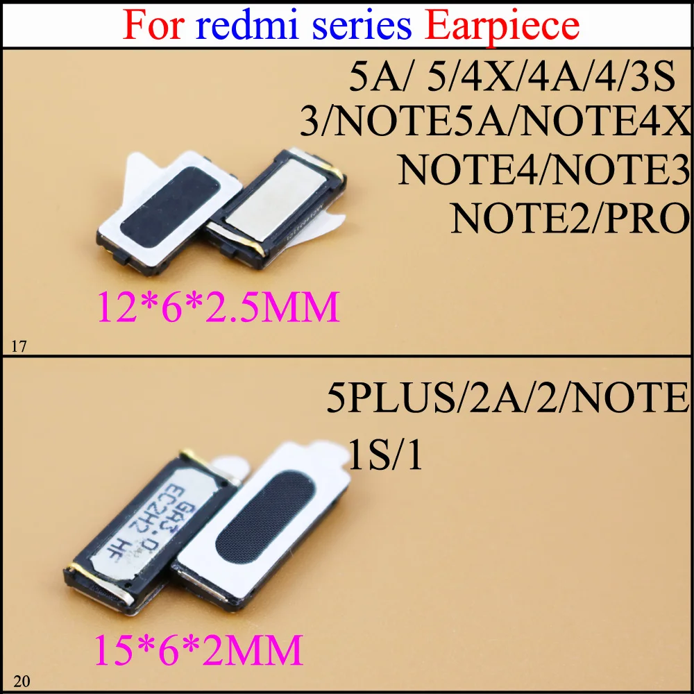 YuXi New earpiece Ear speaker for Xiaomi Redmi Note 2 /Redmi Note 3 /Redmi Note 4 4A 4X 5 5A 5 5 Plus 2A 1S 3S Cellphone Parts
YuXi New earpiece Ear speaker for Xiaomi Redmi Note 2 /Redmi Note 3 /Redmi Note 4 4A 4X 5 5A 5 5 Plus 2A 1S 3S Cellphone Parts