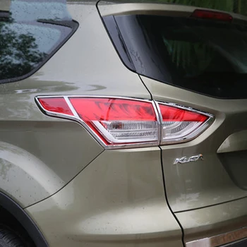Car Styling For Ford Kuga Escape 2013 2014 2015 Exterior ABS Chrome Headlight Lamp Cover Trim Rear Lamp Trims Decoration 4Pcs
Car Styling For Ford Kuga Escape 2013 2014 2015 Exterior ABS Chrome Headlight Lamp Cover Trim Rear Lamp Trims Decoration 4Pcs