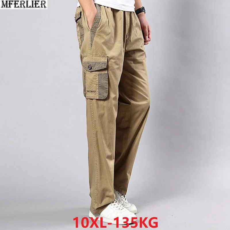 Men cargo pants large size big 5XL 7XL 8XL 9XL 10XL Stretch trousers autumn military safari style Straight pants pocket khaki 50
Men cargo pants large size big 5XL 7XL 8XL 9XL 10XL Stretch trousers autumn military safari style Straight pants pocket khaki 50