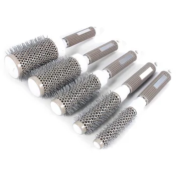 5 Sizes Hair Styling Curle Comb Salon Brushes High Temperature Resistant Hair Brush Comb Hairdressing Ceramic Iron Round Comb
5 Sizes Hair Styling Curle Comb Salon Brushes High Temperature Resistant Hair Brush Comb Hairdressing Ceramic Iron Round Comb