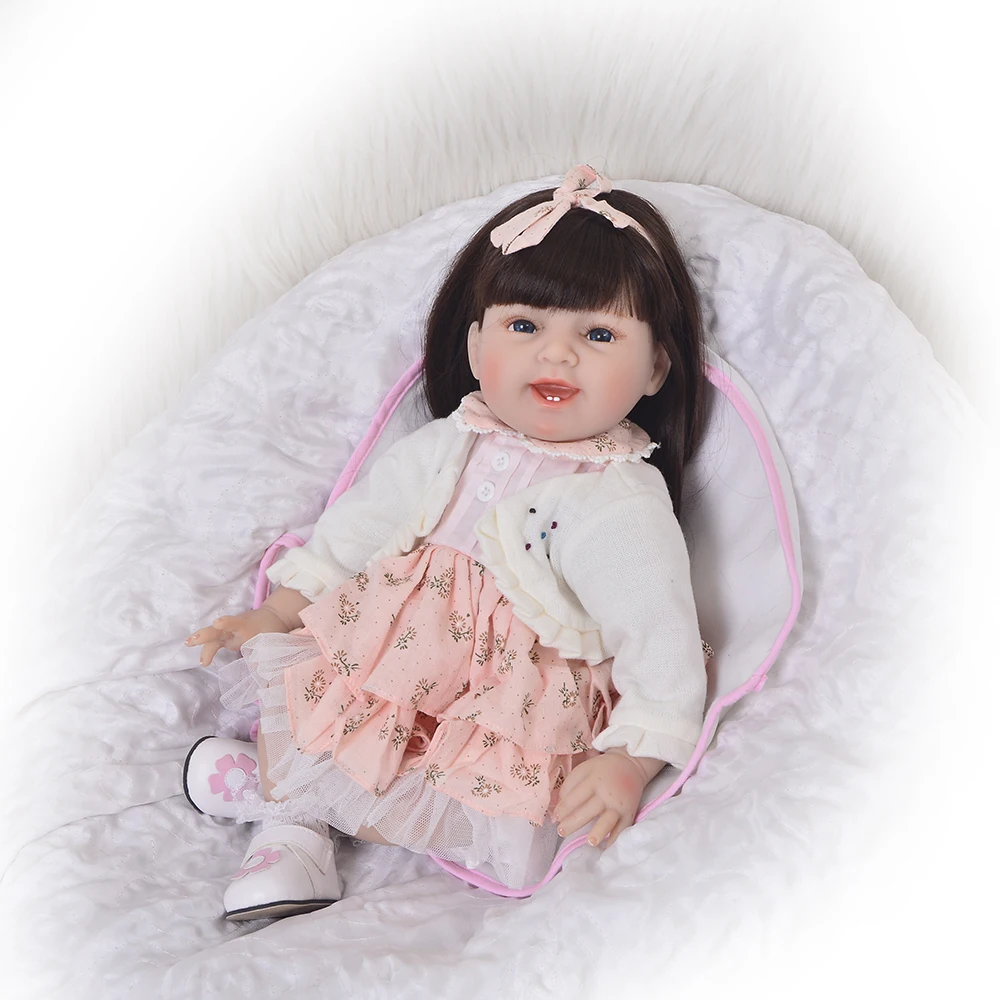 22 Inch Real Looking Reborn Dolls Lifelike Soft Silicone 55 cm Newborn Babies Doll Toy For Kids Birthday Xmas Gift
22 Inch Real Looking Reborn Dolls Lifelike Soft Silicone 55 cm Newborn Babies Doll Toy For Kids Birthday Xmas Gift