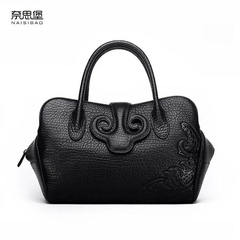 NAISIBAO 2020 new women Genuine Leather handbag top cowhide Embossed bag famous brand fashion tote bag women leather shouler bag
NAISIBAO 2020 new women Genuine Leather handbag top cowhide Embossed bag famous brand fashion tote bag women leather shouler bag