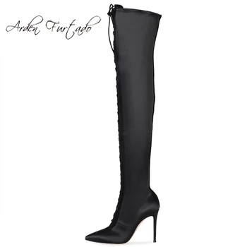 Fashion women's shoe winter 2019 stilettos heels fashion elegant pointed toe women's boots over the knee boots lace up
Fashion women's shoe winter 2019 stilettos heels fashion elegant pointed toe women's boots over the knee boots lace up