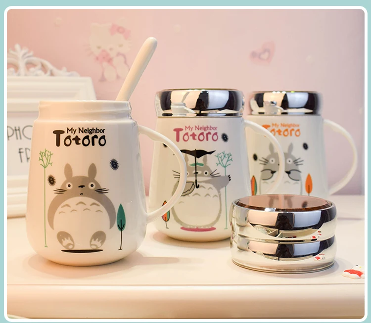 Large Capacity Creative Lovely Ceramic Cartoon Cute Totoro Lover Coffee Mug Cup Birthday Gift Drop Shipping