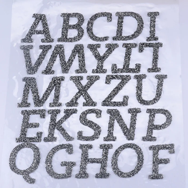 A-Z 1pc Rhinestone 3D Alphabets Black Diamond Hotfix Letter Motifs Iron On Transfer Patches Applique For Clothing Hats Free Ship
A-Z 1pc Rhinestone 3D Alphabets Black Diamond Hotfix Letter Motifs Iron On Transfer Patches Applique For Clothing Hats Free Ship