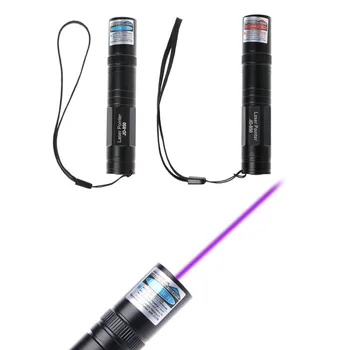 

1Pc Powerful 5mW Red/Purple Light Laser Pointer Pen 405NM Burning Match Visible Beam for Presentation & Teaching C26