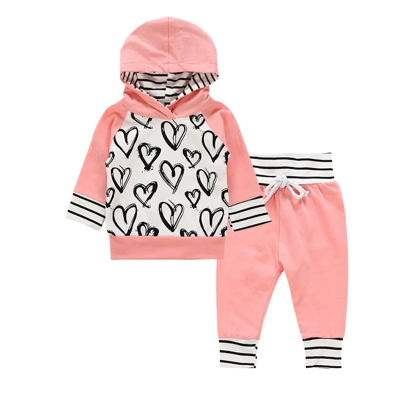 2018 Autumn and Winter New Girls Sweater Suit Printing Love Children Two-piece Hooded Shirt Foreign Trade Children's Clothing
2018 Autumn and Winter New Girls Sweater Suit Printing Love Children Two-piece Hooded Shirt Foreign Trade Children's Clothing