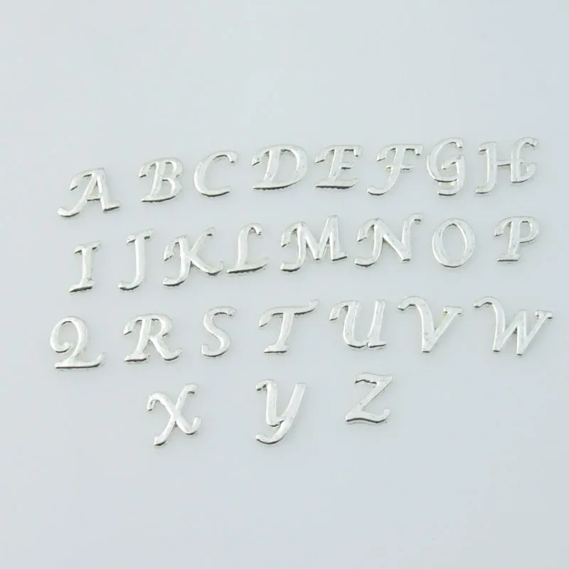 Silver 26pcs Floating Initial Letter Charms Assorted Alphabet A-Z Charms fit Floating Living Memory Locket Drop Shipping
Silver 26pcs Floating Initial Letter Charms Assorted Alphabet A-Z Charms fit Floating Living Memory Locket Drop Shipping
