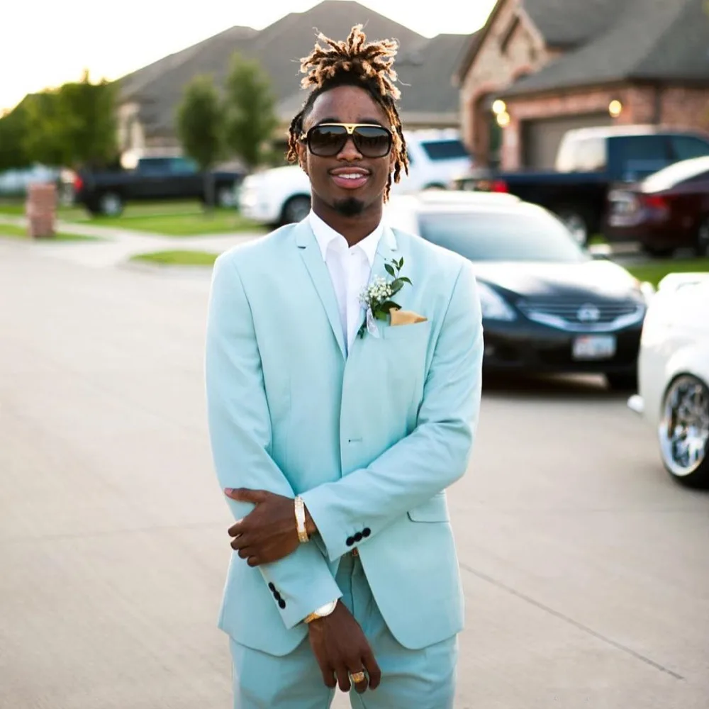 New Arrival Mint Green Mens Suits Groomsmen Wedding Slim Fit Tuxedos For Men Custom Made Prom Suit Two Pieces (Jacket+Pants)
New Arrival Mint Green Mens Suits Groomsmen Wedding Slim Fit Tuxedos For Men Custom Made Prom Suit Two Pieces (Jacket+Pants)