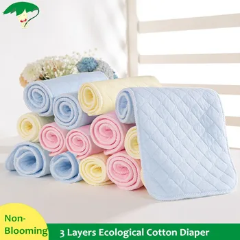 Super Absorbsent Pure Cotton Diapers 3/6/9 Layers Baby Nappies Washable 3 Colors 47*17cm Non-blooming
Super Absorbsent Pure Cotton Diapers 3/6/9 Layers Baby Nappies Washable 3 Colors 47*17cm Non-blooming