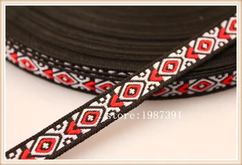 20yards/lot wide 1.1cm Woven Jacquard Ribbon red geometric pattern for curtain and clothing accessory LS-6364
20yards/lot wide 1.1cm Woven Jacquard Ribbon red geometric pattern for curtain and clothing accessory LS-6364