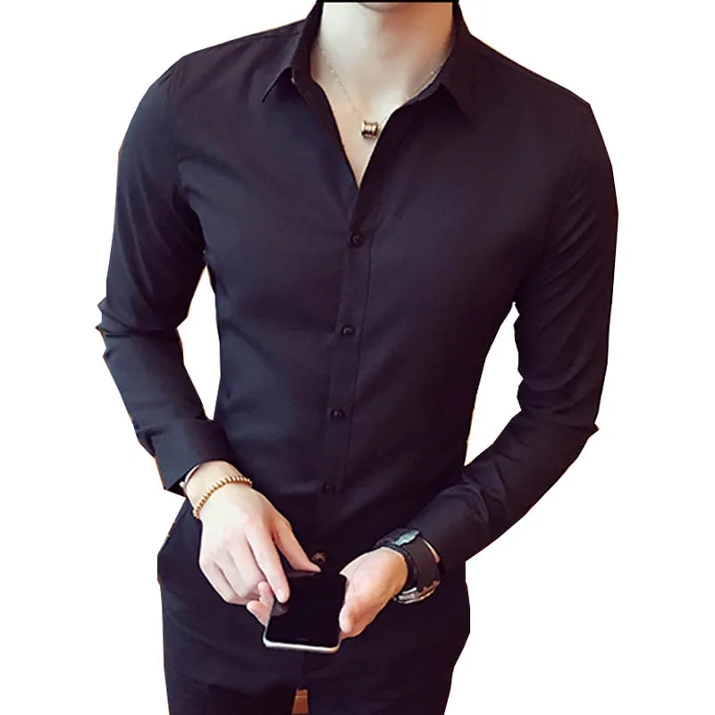 New 2019 Men's Pure Cotton Shirt Slim Fit Fashion Long Sleeve Casual Business Shirts Men Dress Shirts High Quality
New 2019 Men's Pure Cotton Shirt Slim Fit Fashion Long Sleeve Casual Business Shirts Men Dress Shirts High Quality