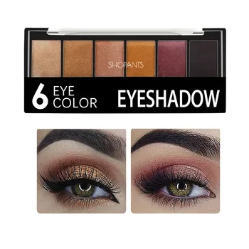 6 Colors Glamorous Smokey Color Eyeshadow Palette Shimmer Glitter Smooth Creamy Powder Eye Shadow Sombra Makeup Eye Shadow
6 Colors Glamorous Smokey Color Eyeshadow Palette Shimmer Glitter Smooth Creamy Powder Eye Shadow Sombra Makeup Eye Shadow