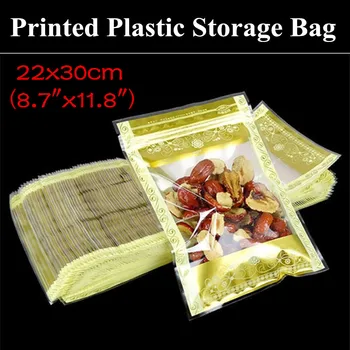 50pcs 22x30cm (8.7"x11.8") Flat Color Printed Plastic Packaging Bag Gold Leaf High Clear Window Resealable Plastic Ziplock Pouch
50pcs 22x30cm (8.7"x11.8") Flat Color Printed Plastic Packaging Bag Gold Leaf High Clear Window Resealable Plastic Ziplock Pouch