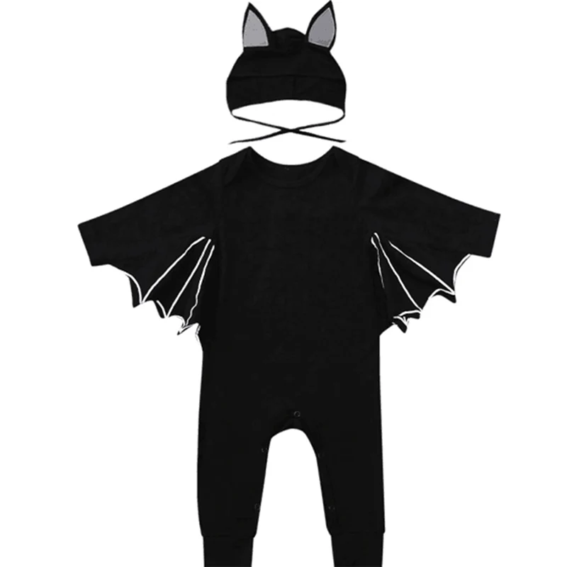 2019 New Baby Girl Boy Halloween Clothes Black Bat Costume Cloak Romper with Hat Outfit
2019 New Baby Girl Boy Halloween Clothes Black Bat Costume Cloak Romper with Hat Outfit