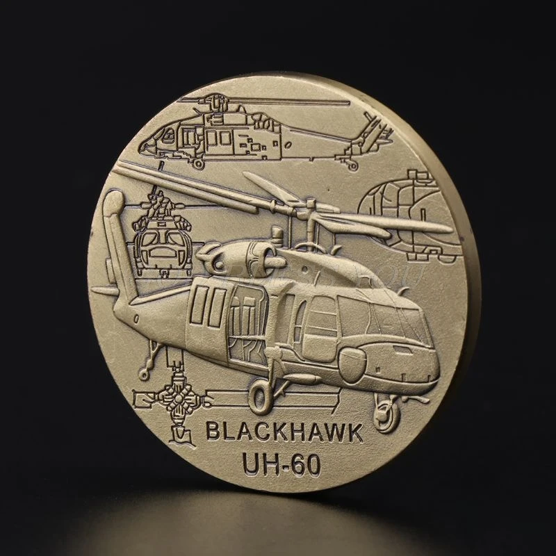 Commemorative Coin Airplane AH-60 Memorial Collection Souvenir Art Crafts Home Decoration Gifts Ornaments Alloy Gift Coins
Commemorative Coin Airplane AH-60 Memorial Collection Souvenir Art Crafts Home Decoration Gifts Ornaments Alloy Gift Coins