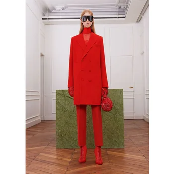 2020 Red New Fashion Women Double-breasted Uniforms Ladies Office Suits Elegant Long-Length Pants Jacket Ladies Suits Trousers
2020 Red New Fashion Women Double-breasted Uniforms Ladies Office Suits Elegant Long-Length Pants Jacket Ladies Suits Trousers