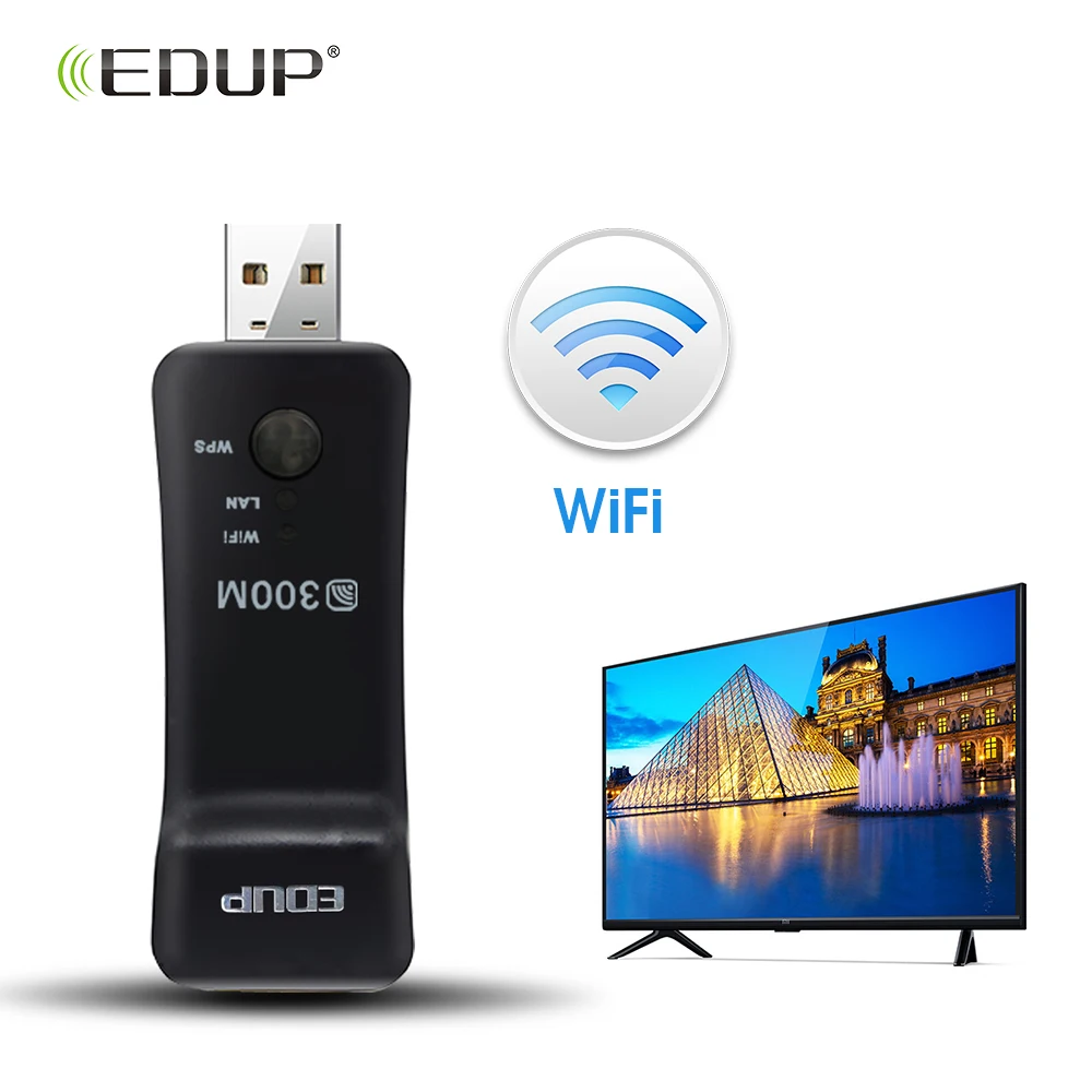EDUP TV WiFi Adapter USB Universal Wireless Smart TV Network Card USB WiFi Repeater for Smart TV/player/TV Box with USB and Lan
EDUP TV WiFi Adapter USB Universal Wireless Smart TV Network Card USB WiFi Repeater for Smart TV/player/TV Box with USB and Lan