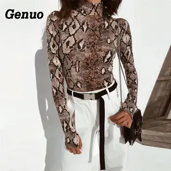 Serpentine Print Sexy Bodysuit Female Turtleneck Long Sleeve Rompers Womens Jumpsuit Bodycon Bandage Bodysuit Overalls
Serpentine Print Sexy Bodysuit Female Turtleneck Long Sleeve Rompers Womens Jumpsuit Bodycon Bandage Bodysuit Overalls