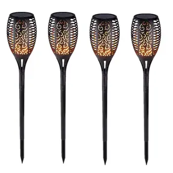 4pcs LED Solar Flame Lamp Flickering Outdoor IP65 Waterproof Landscape Yard Garden Light Path Lighting Torch Light
4pcs LED Solar Flame Lamp Flickering Outdoor IP65 Waterproof Landscape Yard Garden Light Path Lighting Torch Light