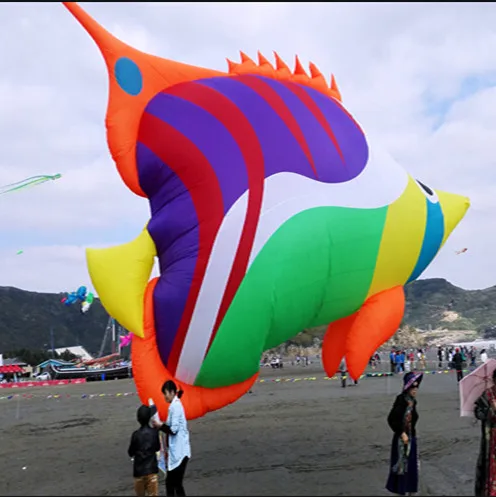 Outdoor Fun Sports NEW High Quality 8m Power Soft Inflatable Multicolor Fish kite Ripstop Nylon Fabric from HengDa kite factory
Outdoor Fun Sports NEW High Quality 8m Power Soft Inflatable Multicolor Fish kite Ripstop Nylon Fabric from HengDa kite factory