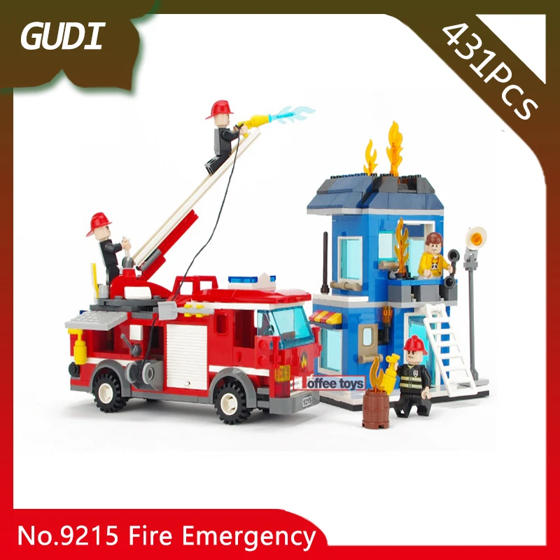 GUDI 9215 431pcs City Series The Fire Emergency Model Building Blocks Set Bricks Children Delicate Toys Compatible with Legoings
GUDI 9215 431pcs City Series The Fire Emergency Model Building Blocks Set Bricks Children Delicate Toys Compatible with Legoings