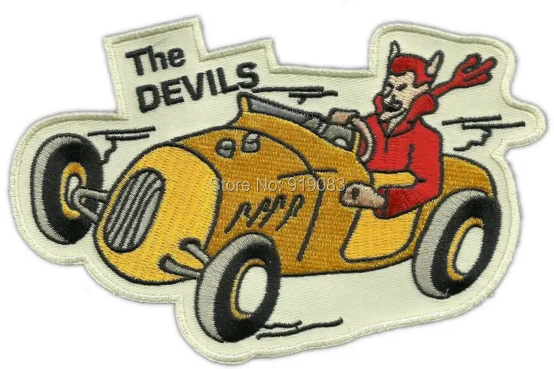 6" VINTAGE STYLE 1950s REPRO THE DEVILS MC HOT ROD CLUB ROCKABILLY GREASER Embroidered Motorcycle Biker Vest Patch IRON ON Badge
6" VINTAGE STYLE 1950s REPRO THE DEVILS MC HOT ROD CLUB ROCKABILLY GREASER Embroidered Motorcycle Biker Vest Patch IRON ON Badge