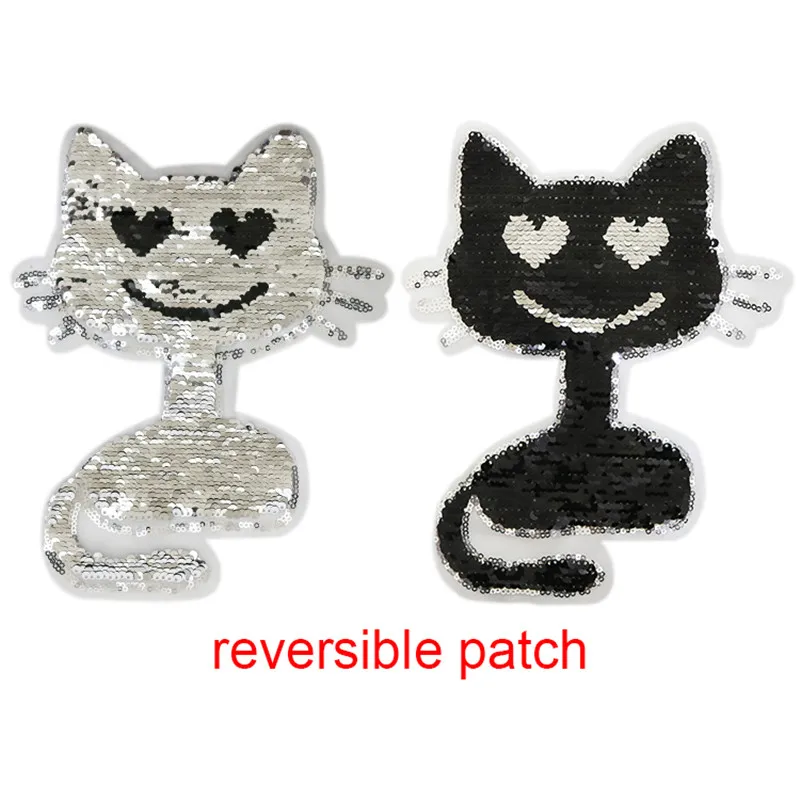 NEW Cat Butterfly Reversible Change color Sequins Sew On Patches for clothes DIY Patch Applique Bag Clothing Coat Jeans Craft
NEW Cat Butterfly Reversible Change color Sequins Sew On Patches for clothes DIY Patch Applique Bag Clothing Coat Jeans Craft