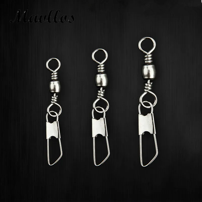 Mavllos 10 pcs/lot Rustyproof Fishing Swivels Interlock Rolling Swivel with Hooked Snap Fish Hook Connector
Mavllos 10 pcs/lot Rustyproof Fishing Swivels Interlock Rolling Swivel with Hooked Snap Fish Hook Connector
