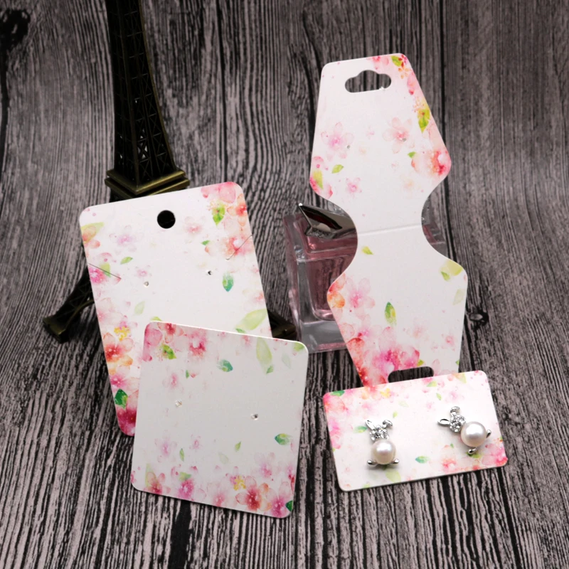 100pcs/lot Paper Earrings Card Pink Flowers Design Jewelry Necklace Cards Favor Hairpin Brooch Display Packaging Cards Tags
100pcs/lot Paper Earrings Card Pink Flowers Design Jewelry Necklace Cards Favor Hairpin Brooch Display Packaging Cards Tags