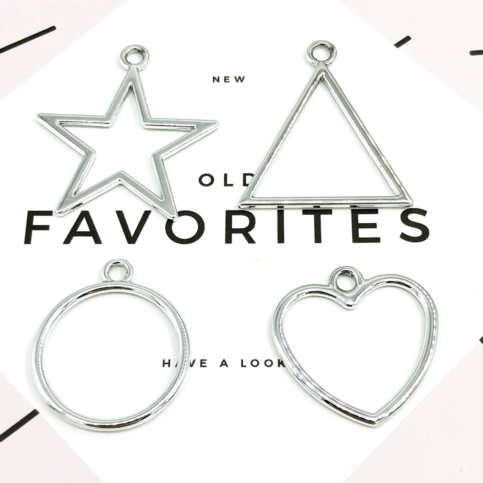 10Pcs/Lot New Simple Geometric UV Color Zinc Alloy Charms Jewelry Bracelet Earring Pendant DIY Accessories
10Pcs/Lot New Simple Geometric UV Color Zinc Alloy Charms Jewelry Bracelet Earring Pendant DIY Accessories