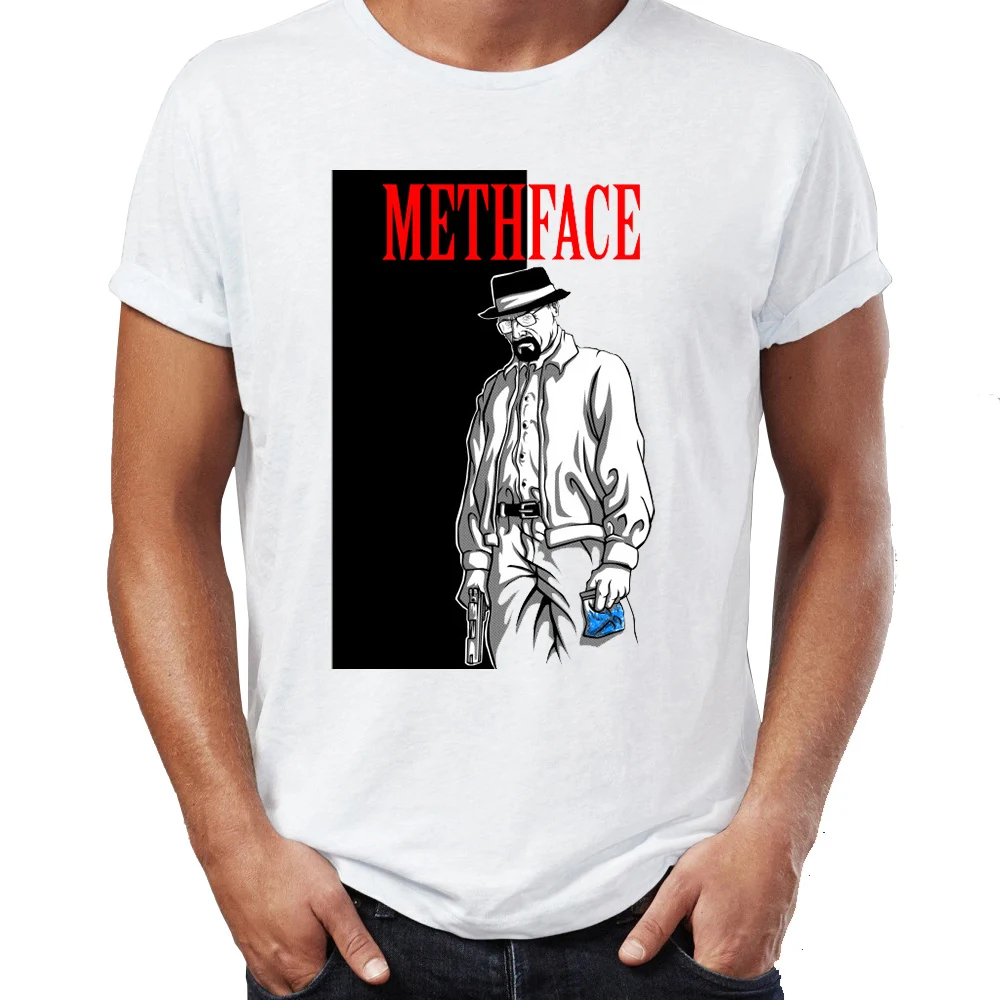 Men's T Shirt Breaking Bad Heisenberg Walter White Scarface Tony Montana Mushup Artsy Tee
Men's T Shirt Breaking Bad Heisenberg Walter White Scarface Tony Montana Mushup Artsy Tee