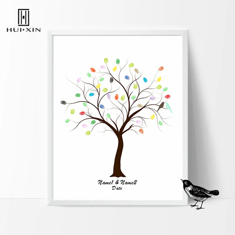 Cute Bird Standing On Wedding Tree Free Free Name Date Fingerprint DIY Guestbook for Engagement Party Wedding Ceremony Decor
Cute Bird Standing On Wedding Tree Free Free Name Date Fingerprint DIY Guestbook for Engagement Party Wedding Ceremony Decor
