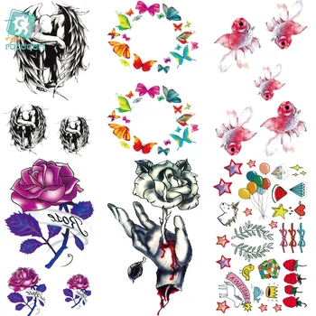 Rocooart RC285-309 Flash Fake Tattoo Women Arm Waist Tattoo Waterproof Temporary Tattoo Sticker Golden Fish Merry Christmas Gift
Rocooart RC285-309 Flash Fake Tattoo Women Arm Waist Tattoo Waterproof Temporary Tattoo Sticker Golden Fish Merry Christmas Gift