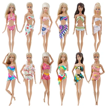 Fashion Handmade Doll Swimsuit for Barbie Doll Summer Beach Pool Party Wear Swimwear Sexy Bikini Clothes Accessories Kids Toy
Fashion Handmade Doll Swimsuit for Barbie Doll Summer Beach Pool Party Wear Swimwear Sexy Bikini Clothes Accessories Kids Toy