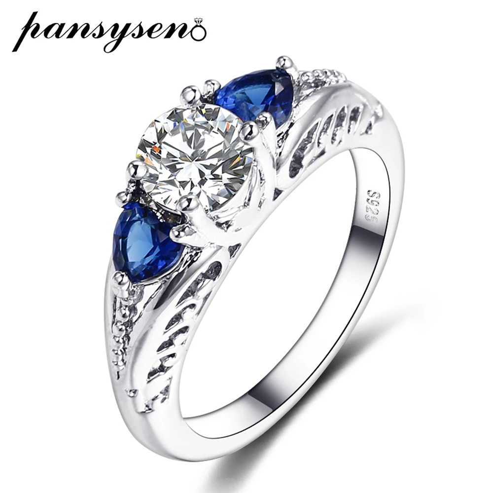 PANSYSEN Classic Wedding Engagement Sapphire Rings For Women Real 925 Sterling Silver Gemstone Couple Ring Fine Jewelry Gifts
PANSYSEN Classic Wedding Engagement Sapphire Rings For Women Real 925 Sterling Silver Gemstone Couple Ring Fine Jewelry Gifts