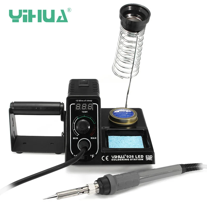 YIHUA 926 LED 220V EU Plug 60W Soldering Welding Iron Station Tip Adjustable Temperature Cleaner Paste Holder
YIHUA 926 LED 220V EU Plug 60W Soldering Welding Iron Station Tip Adjustable Temperature Cleaner Paste Holder