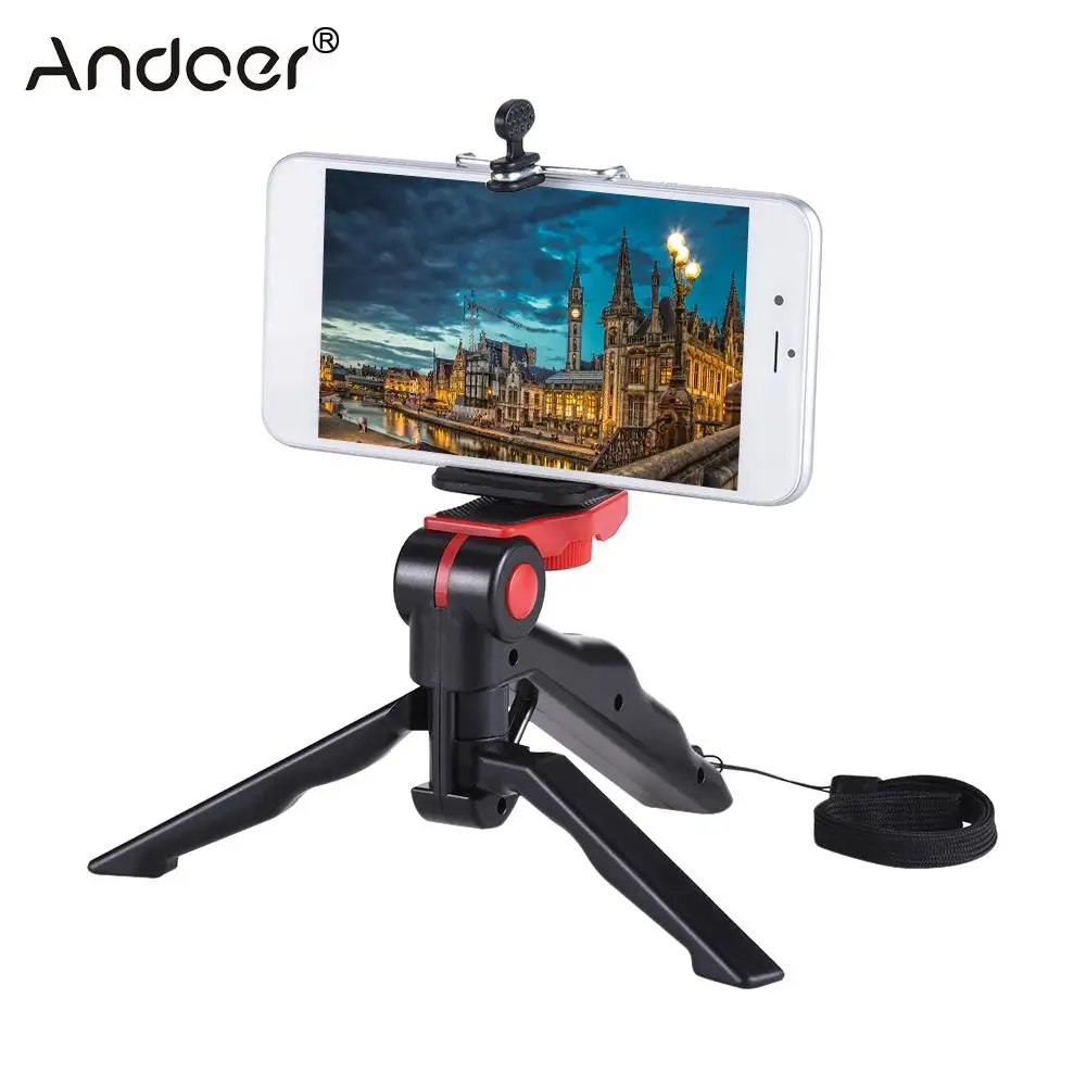 Andoer Mini Tripod Stand Support Holder Hand Grip Stabilizer with Smartphone Clip Bracket for iPhone for Samsung Galaxy
Andoer Mini Tripod Stand Support Holder Hand Grip Stabilizer with Smartphone Clip Bracket for iPhone for Samsung Galaxy