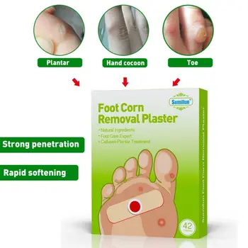 42 Pcs/Box Sumifun Warts Thorn Curative Calluses Callosity Detox Foot Pads Foot Corn Removal Patch Medical Patches
42 Pcs/Box Sumifun Warts Thorn Curative Calluses Callosity Detox Foot Pads Foot Corn Removal Patch Medical Patches