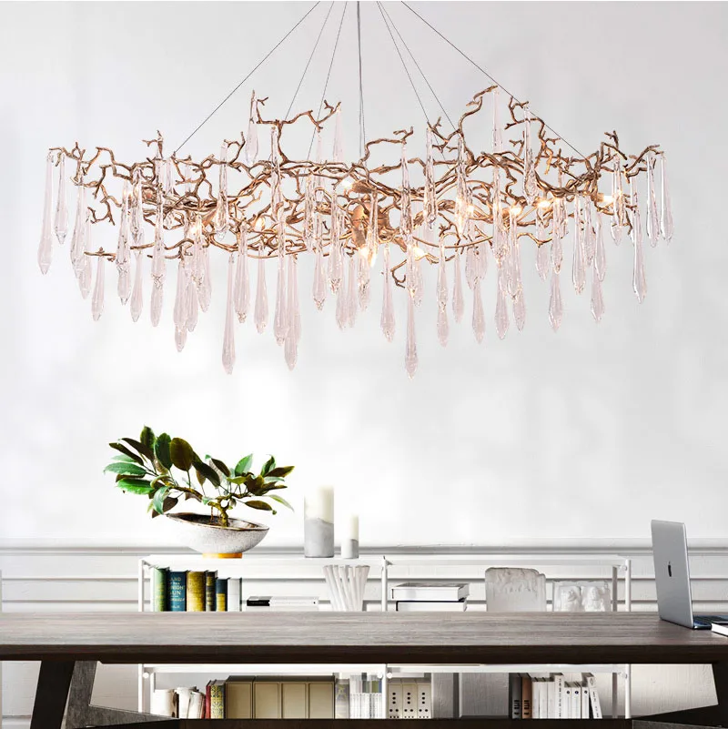 Phube Lighting Large Artistic Branches Chandeliers Coloured Glaze Chandelier Light Lighting Copper Chandeliers Annulus Shape
Phube Lighting Large Artistic Branches Chandeliers Coloured Glaze Chandelier Light Lighting Copper Chandeliers Annulus Shape