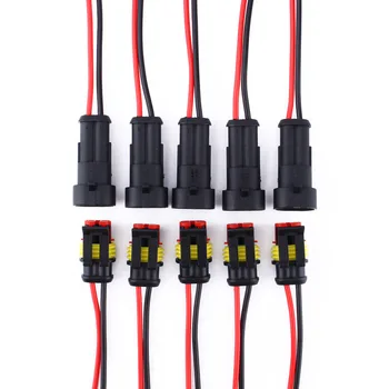 5pcs/lot 5 Kit 2 Pin Way Car Waterproof Electrical Connector Plug With Wire AWG Marine CA Wholesale Car Accessories New 
5pcs/lot 5 Kit 2 Pin Way Car Waterproof Electrical Connector Plug With Wire AWG Marine CA Wholesale Car Accessories New